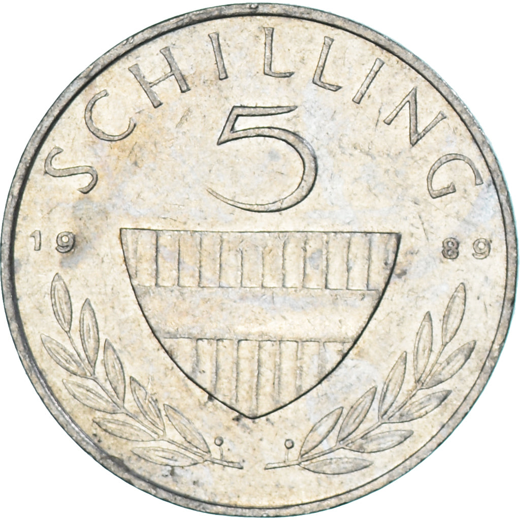 Moneta, Austria, 5 Schilling, 1989