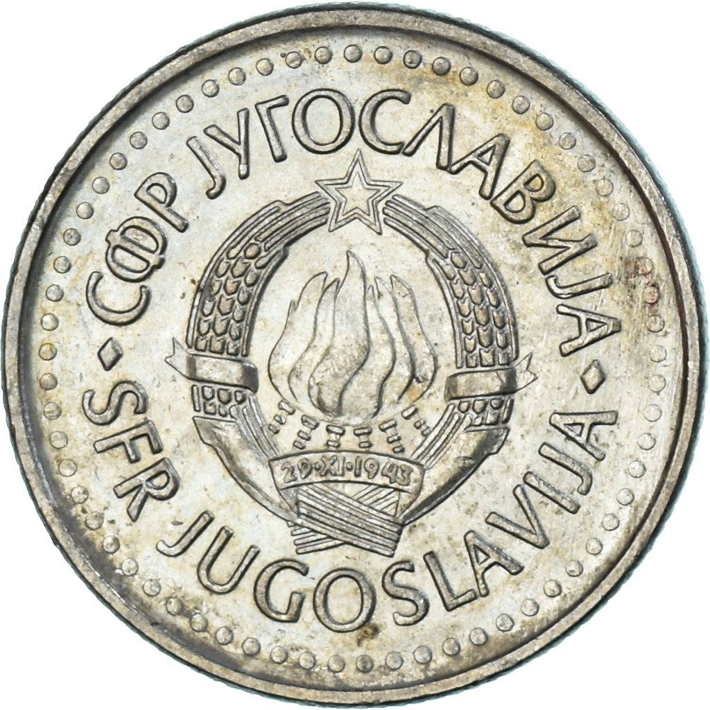 Moneta, Jugosławia, 10 Dinara, 1987