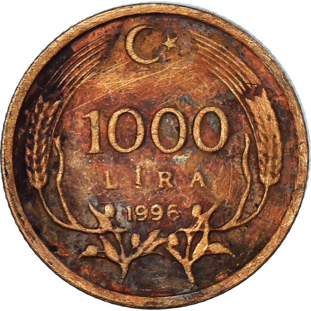 Moneda, Turquía, 1000 Lira, 1996