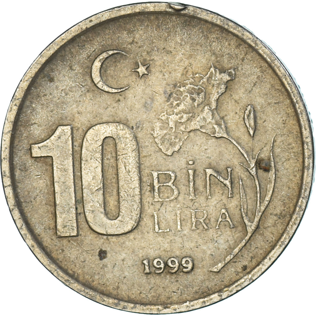 Munten, Turkije, 10000 Lira, 10 Bin Lira, 1999