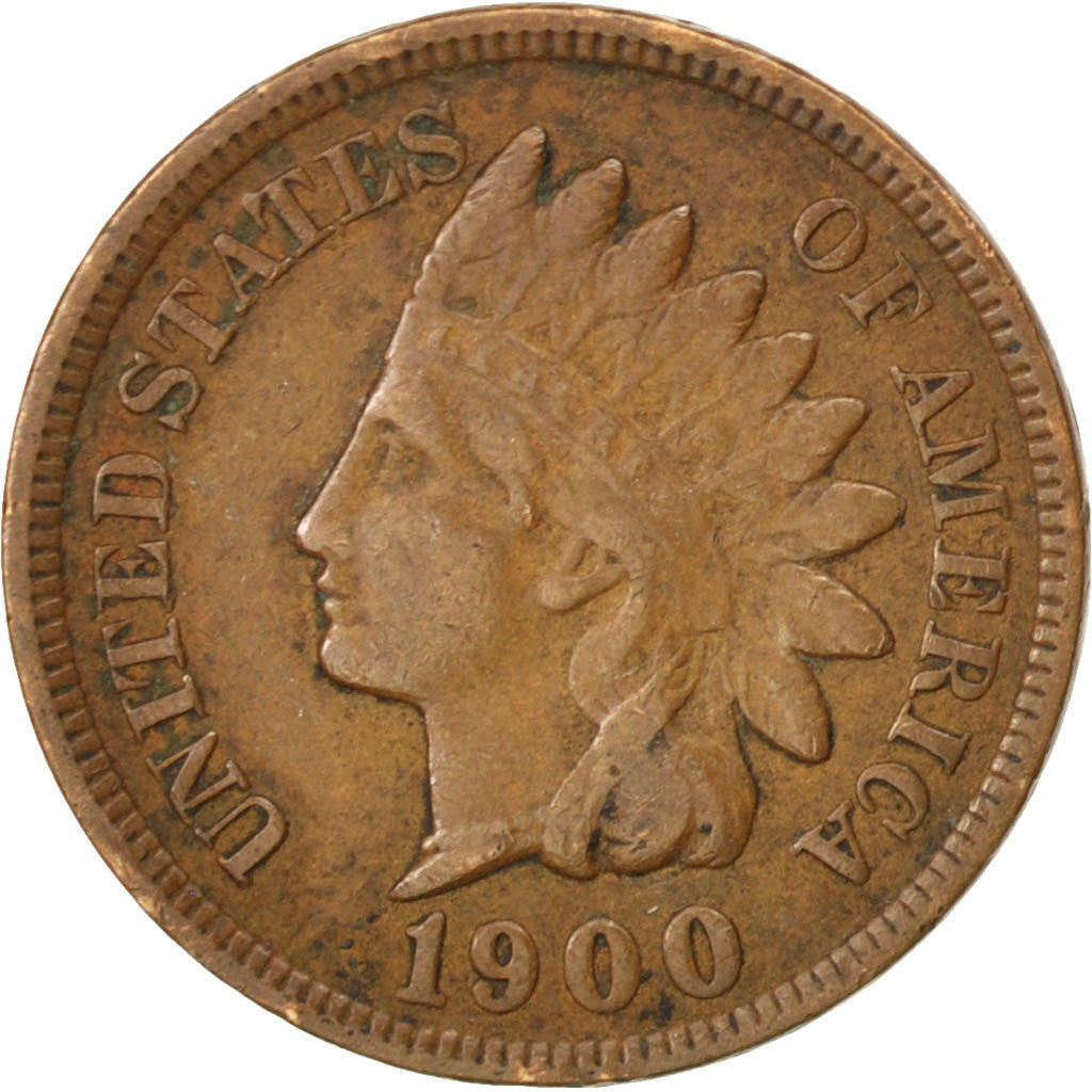UNITED STATES, Indian Head Cent, Cent, 1900, U.S. Mint, KM #90a, EF(40-45),...