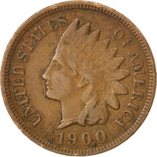 UNITED STATES, Indian Head Cent, Cent, 1900, U.S. Mint, KM #90a, EF(40-45),...