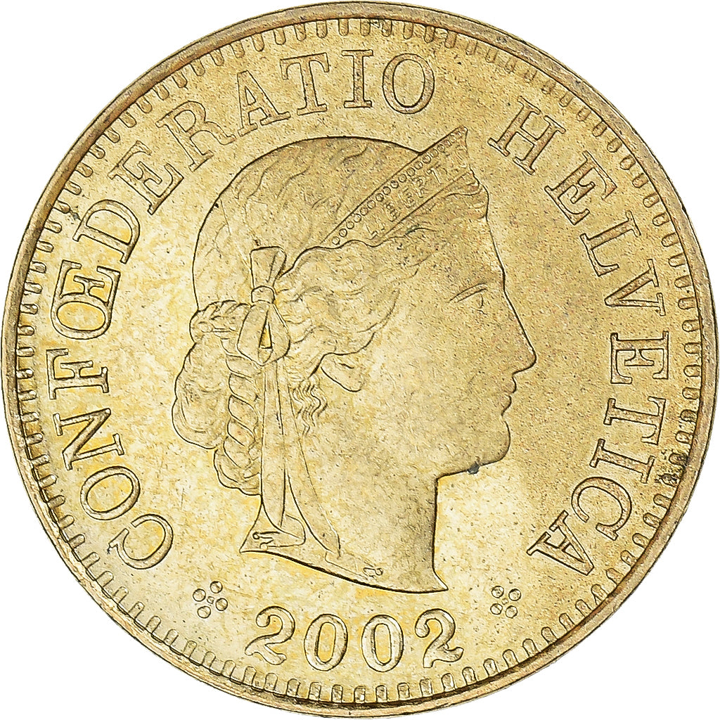 Münze, Schweiz, 5 Rappen, 2002