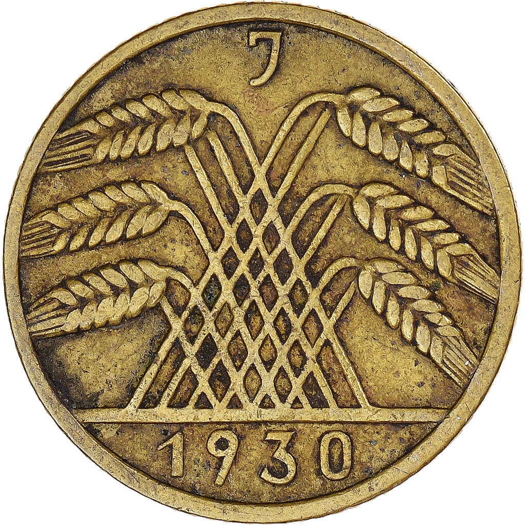 Moeda, Alemanha, 10 Reichspfennig, 1930