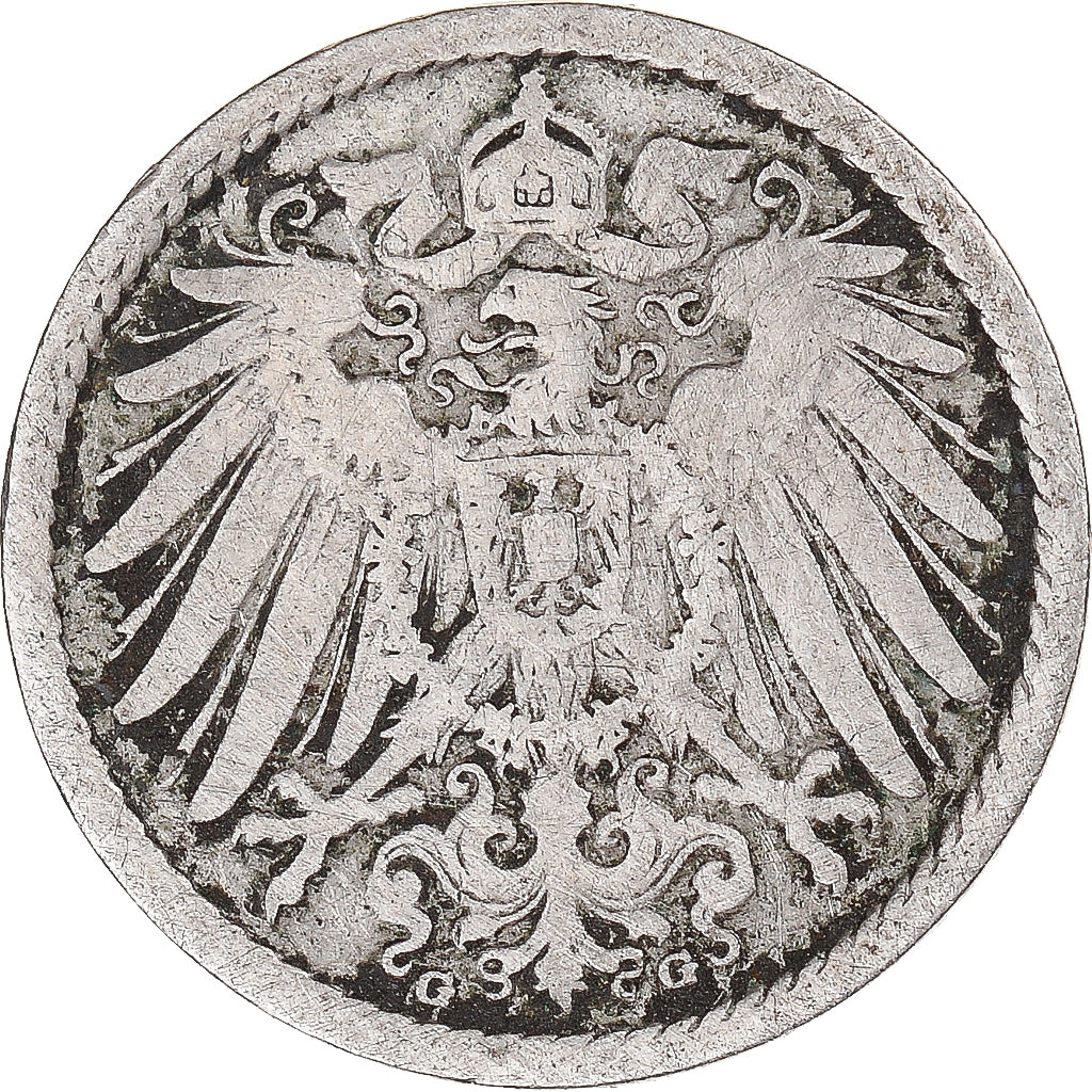Moneda, Alemania, 5 Pfennig, 1902