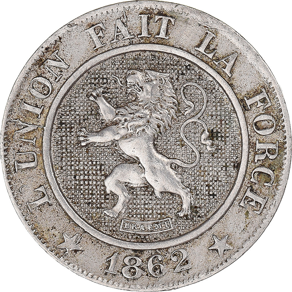 Moeda, Bélgica, 10 Centimes, 1862