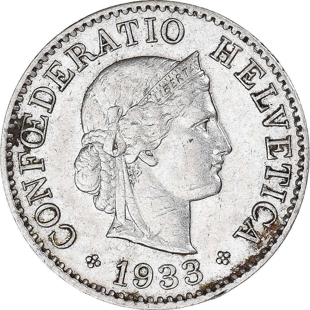 Munten, Zwitserland, 5 Rappen, 1933