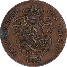 Moneda, Bélgica, 2 Centimes, 1869