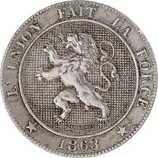 Moneda, Bélgica, 5 Centimes, 1863