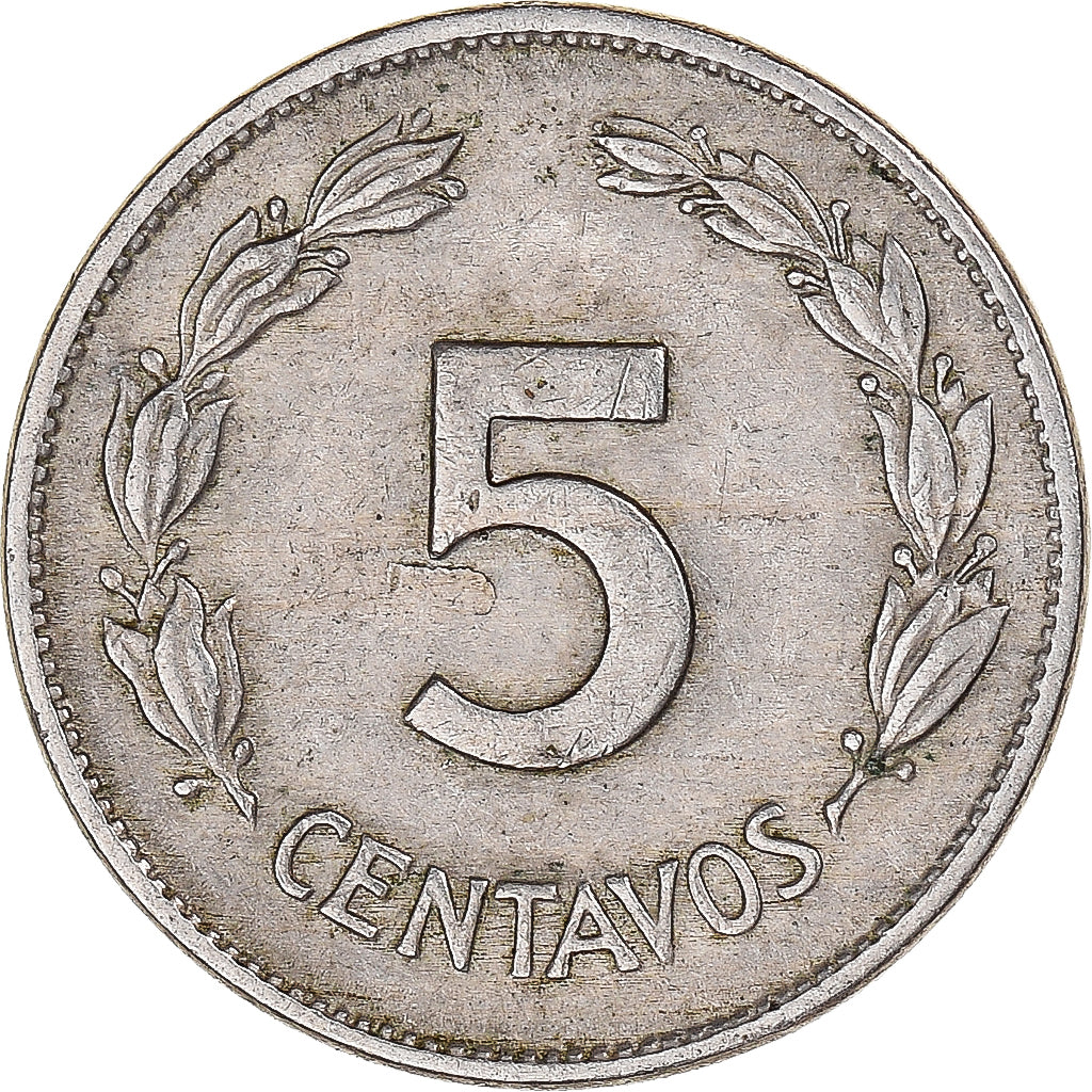 Monnaie, Équateur, 5 Centavos, Cinco, 1946
