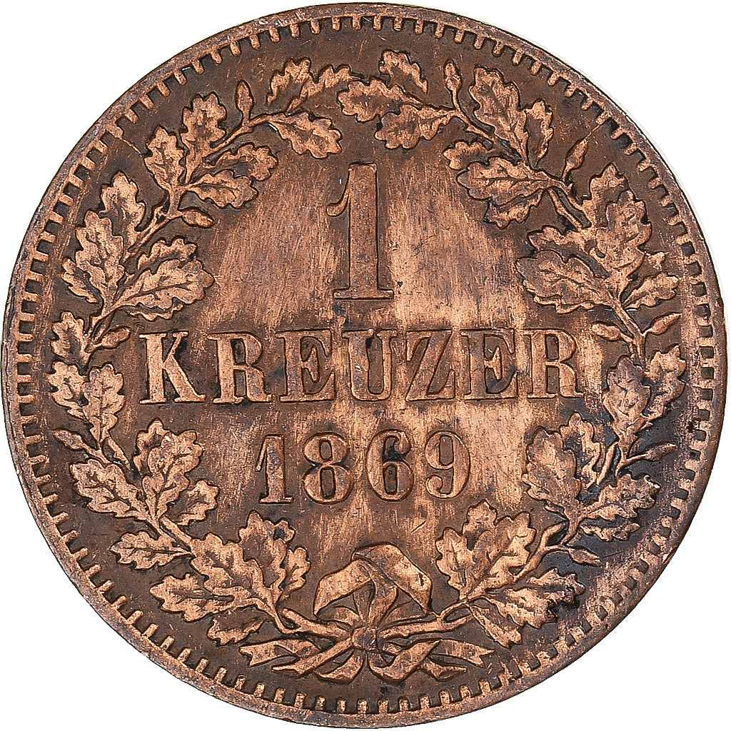 Monnaie, Etats allemands, Kreuzer, 1869