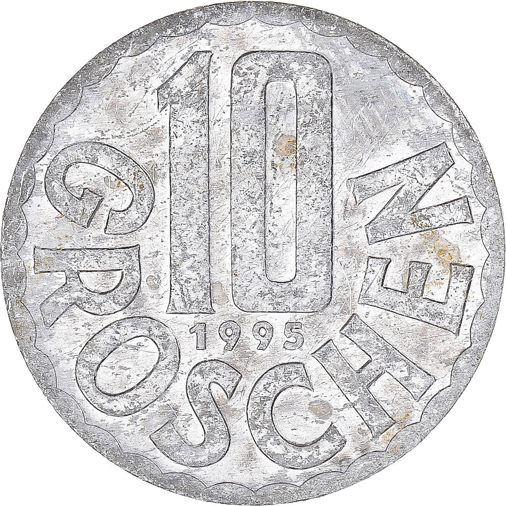 Moeda, Áustria, 10 Groschen, 1995