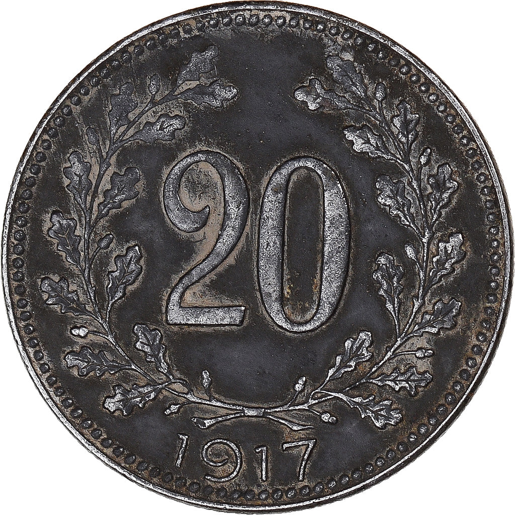 Moneta, Austria, 20 Heller, 1917