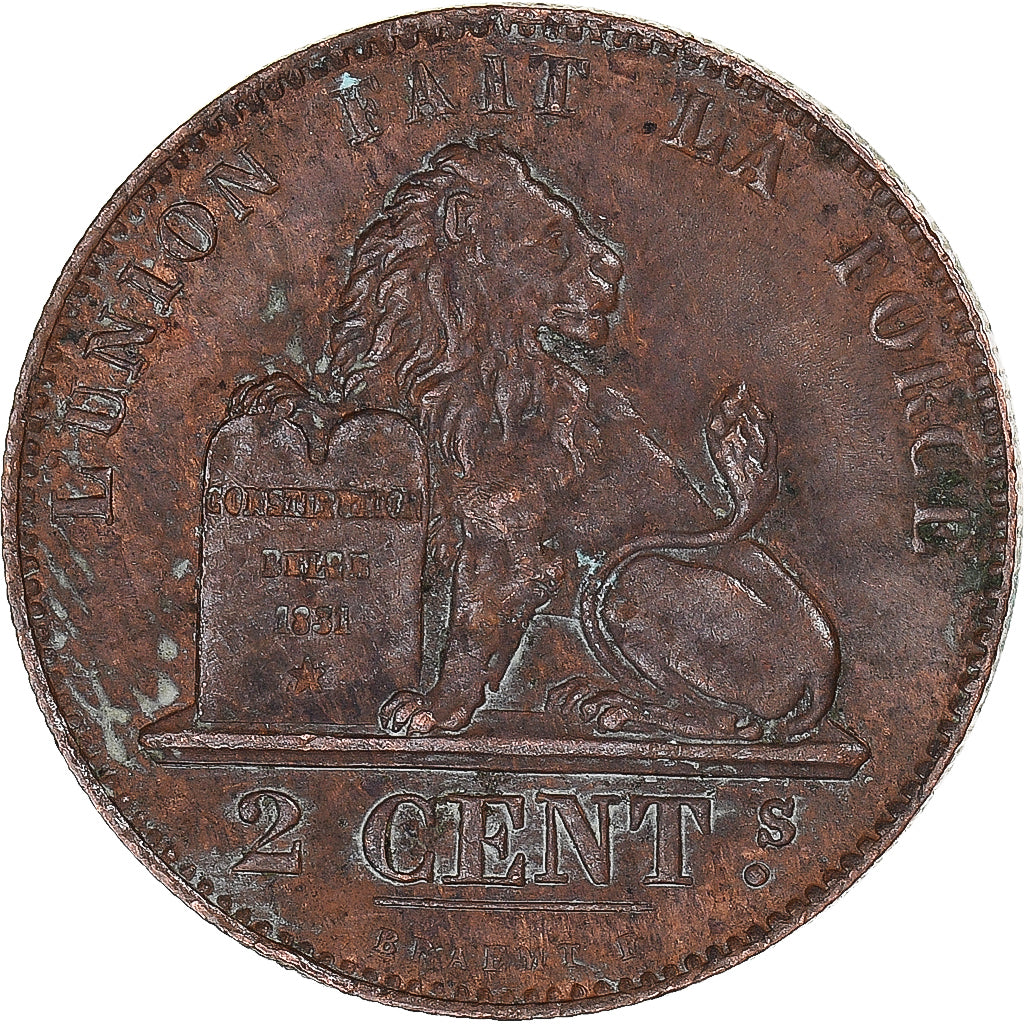 Coin, Belgium, 2 Centimes, 1864