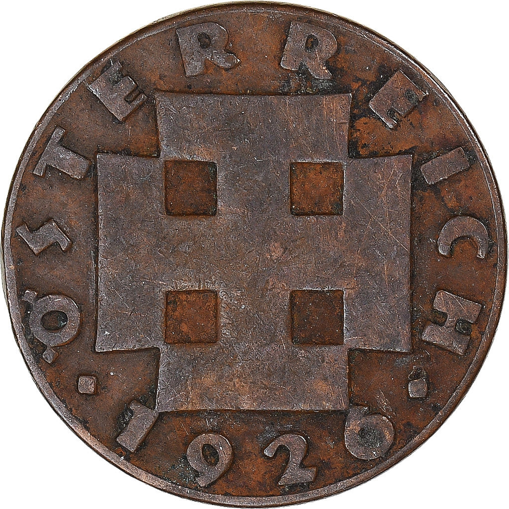 Moeda, Áustria, 2 Groschen, 1926