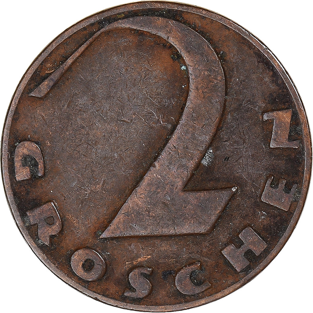 Moeda, Áustria, 2 Groschen, 1926
