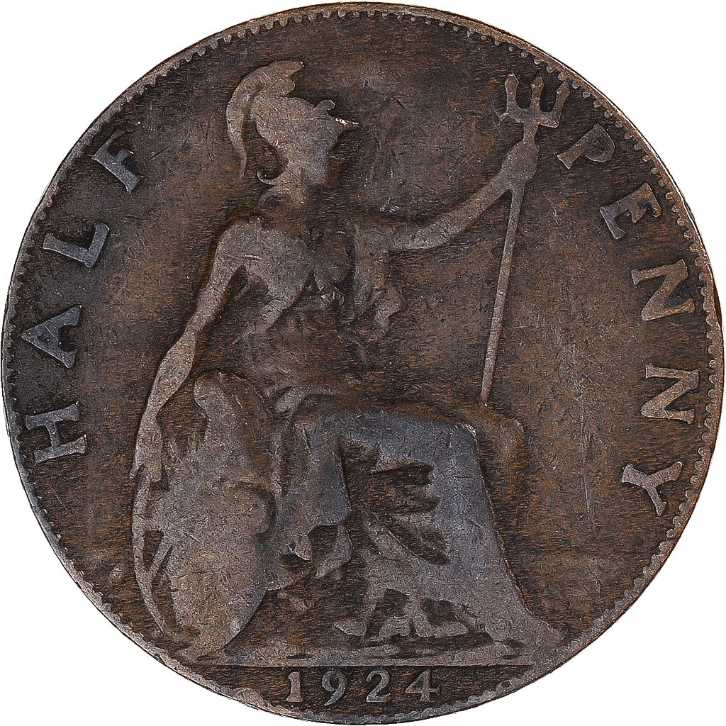 Moneta, Wielka Brytania, 1/2 Penny, 1924