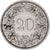 Münze, Schweiz, 20 Rappen, 1920