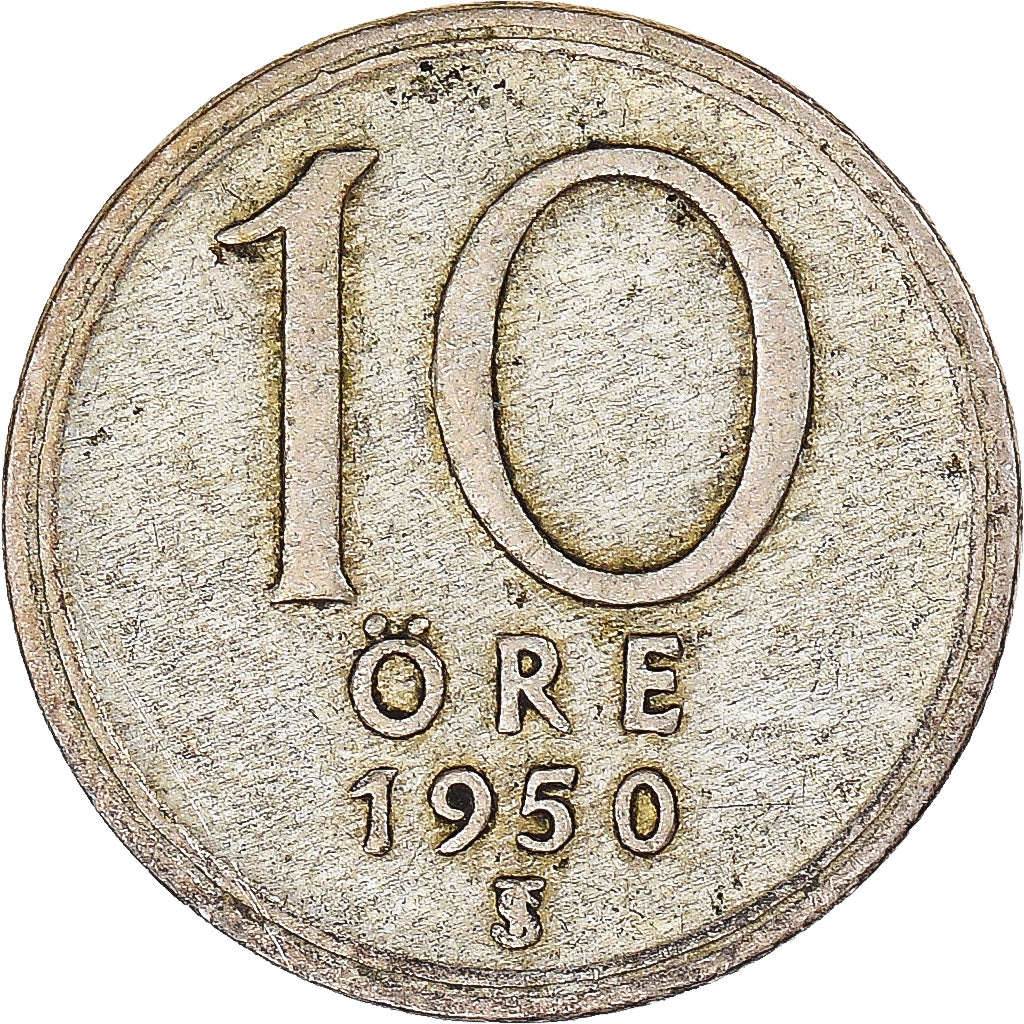 Coin, Sweden, 10 Öre, 1950