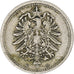 Monnaie, Allemagne, 5 Pfennig, 1875