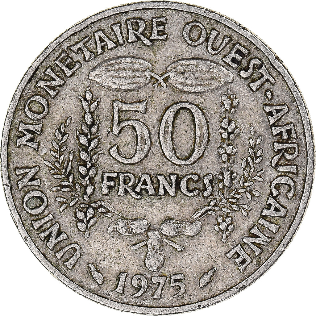Moeda, Estados da África Ocidental, 50 Francs, 1975