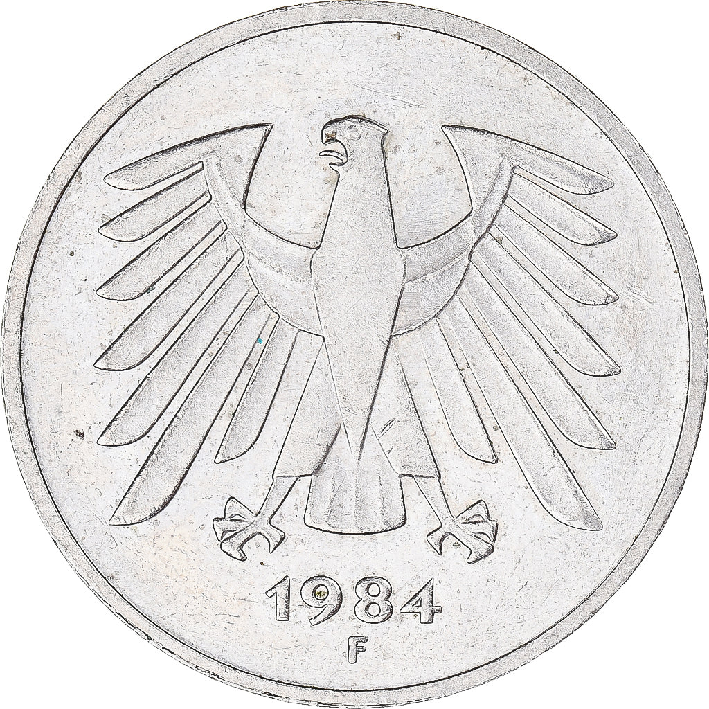 Monnaie, Allemagne, 5 Mark, 1984