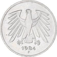 Monnaie, Allemagne, 5 Mark, 1984