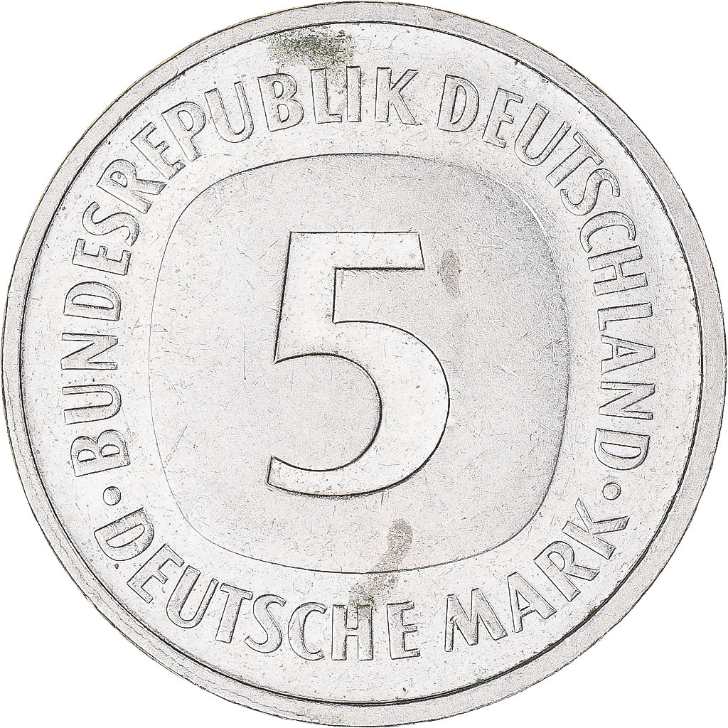 Monnaie, Allemagne, 5 Mark, 1984