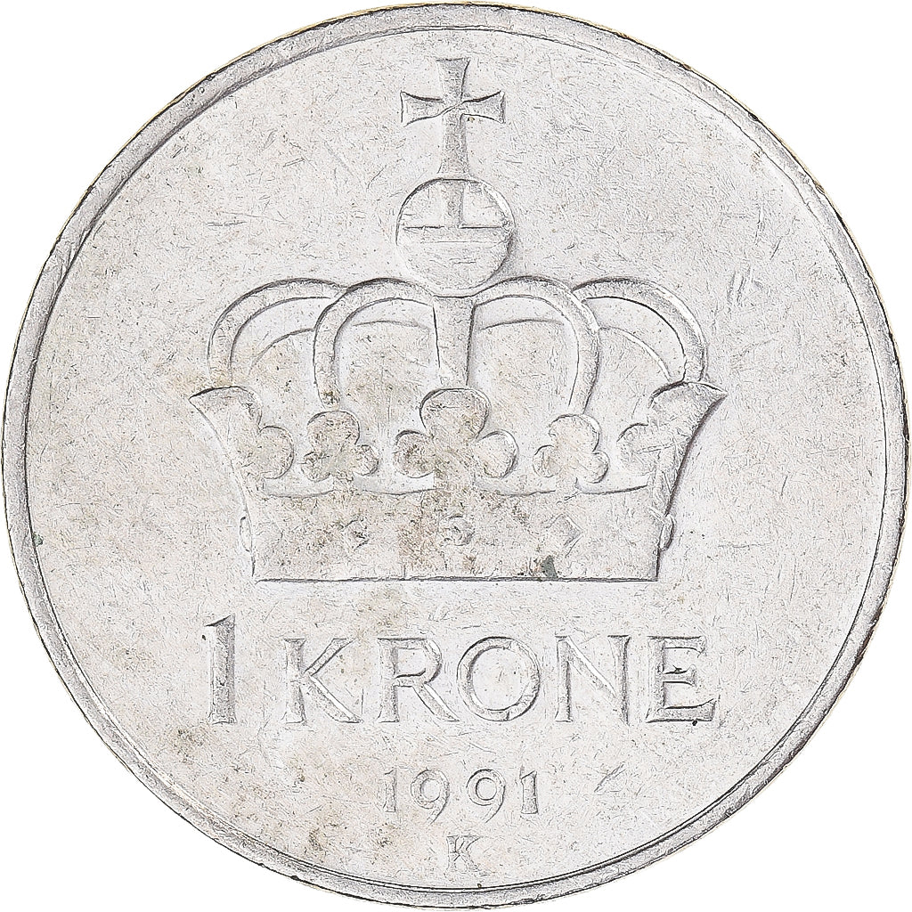 Moneta, Norwegia, Krone, 1991