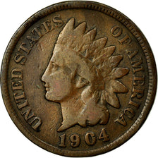 Coin, United States, Indian Head Cent, Cent, 1904, U.S. Mint, Philadelphia
