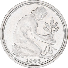 Moeda, Alemanha, 50 Pfennig, 1993