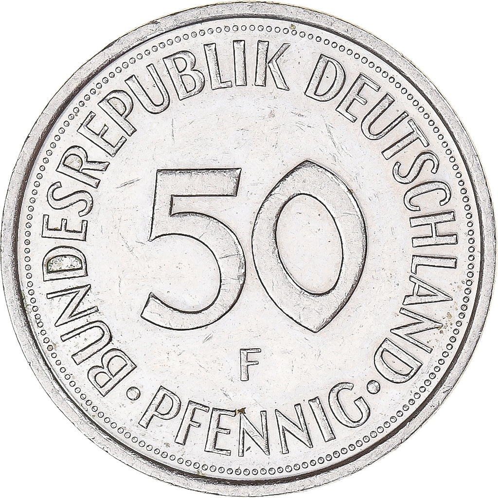 Moeda, Alemanha, 50 Pfennig, 1993