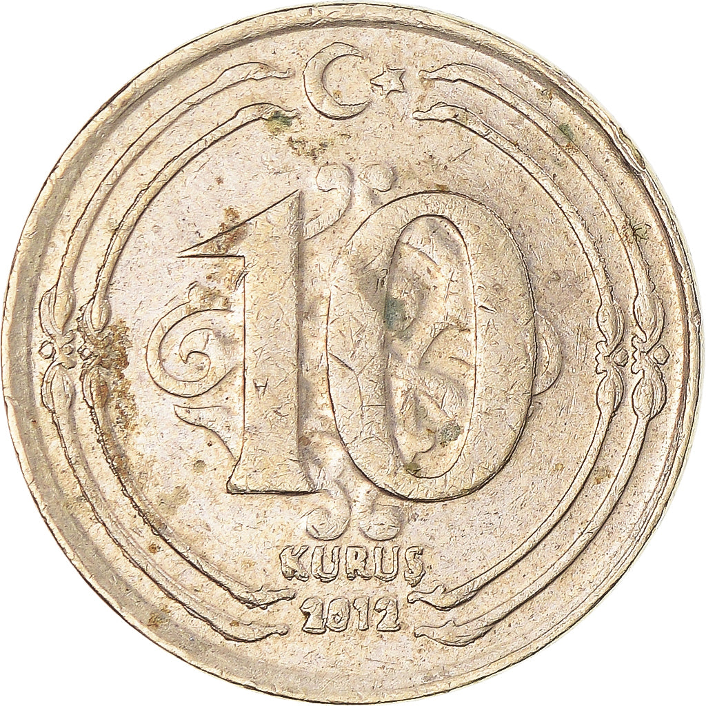 Moeda, Turquia, 10 Kurus, 2012