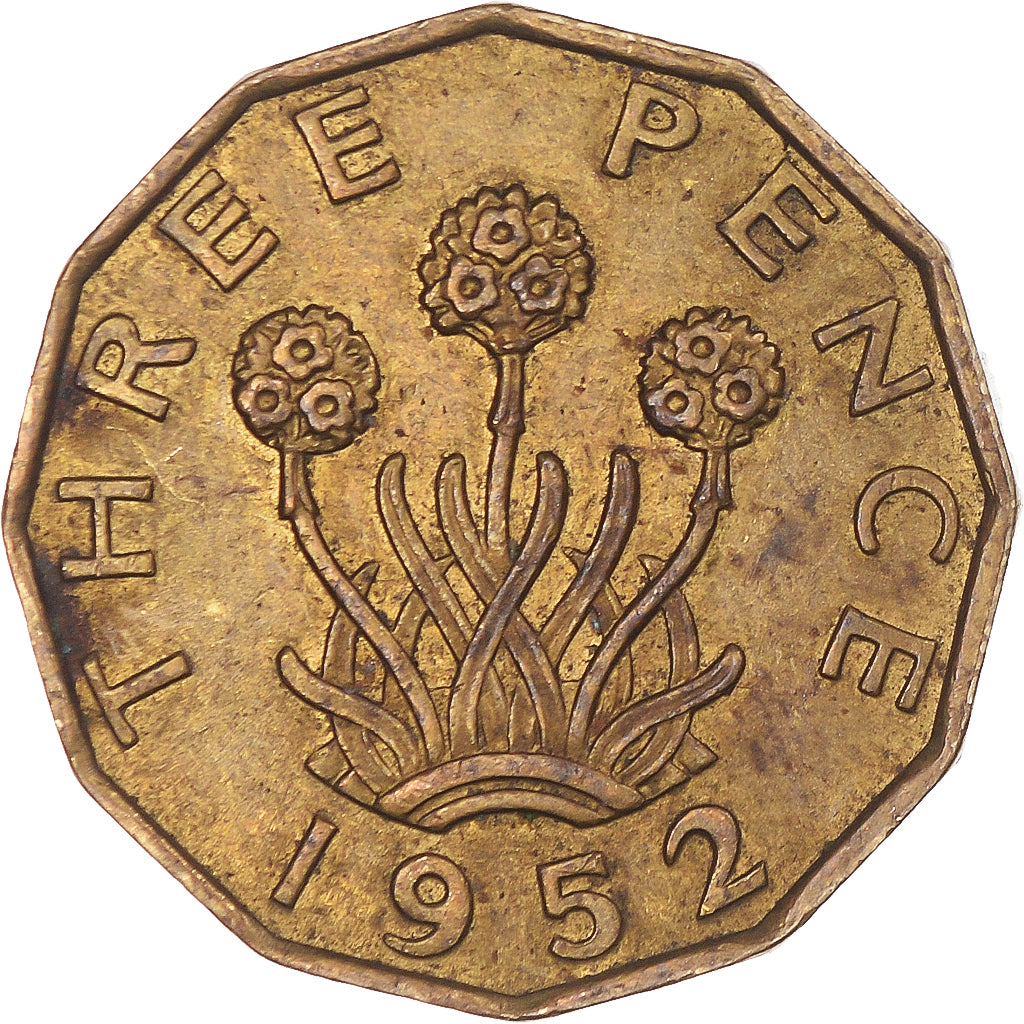 Moneta, Gran Bretagna, 3 Pence, 1952