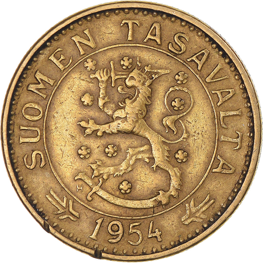 Coin, Finland, 20 Markkaa, 1954