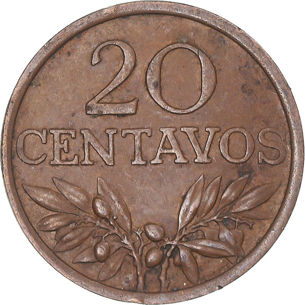 Münze, Portugal, 20 Centavos, 1969