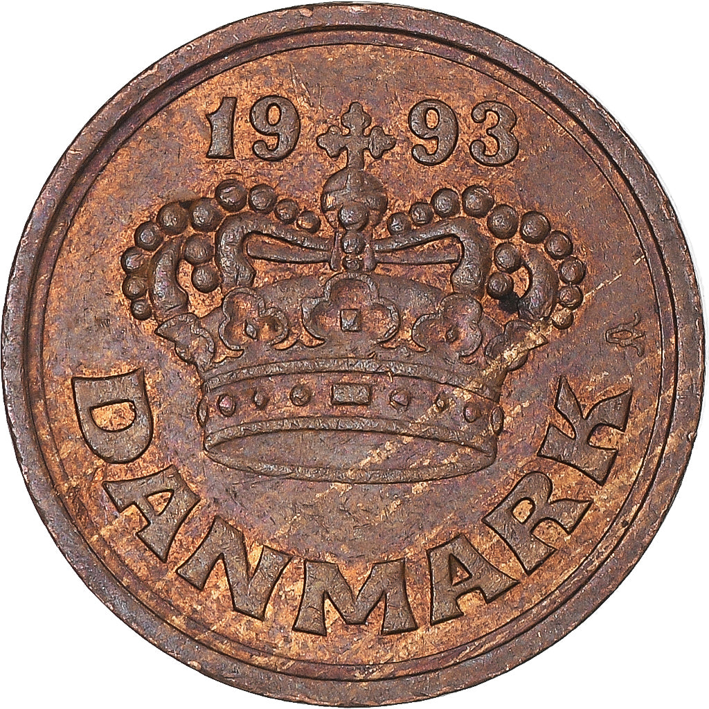Moneta, Danimarca, 25 Öre, 1993