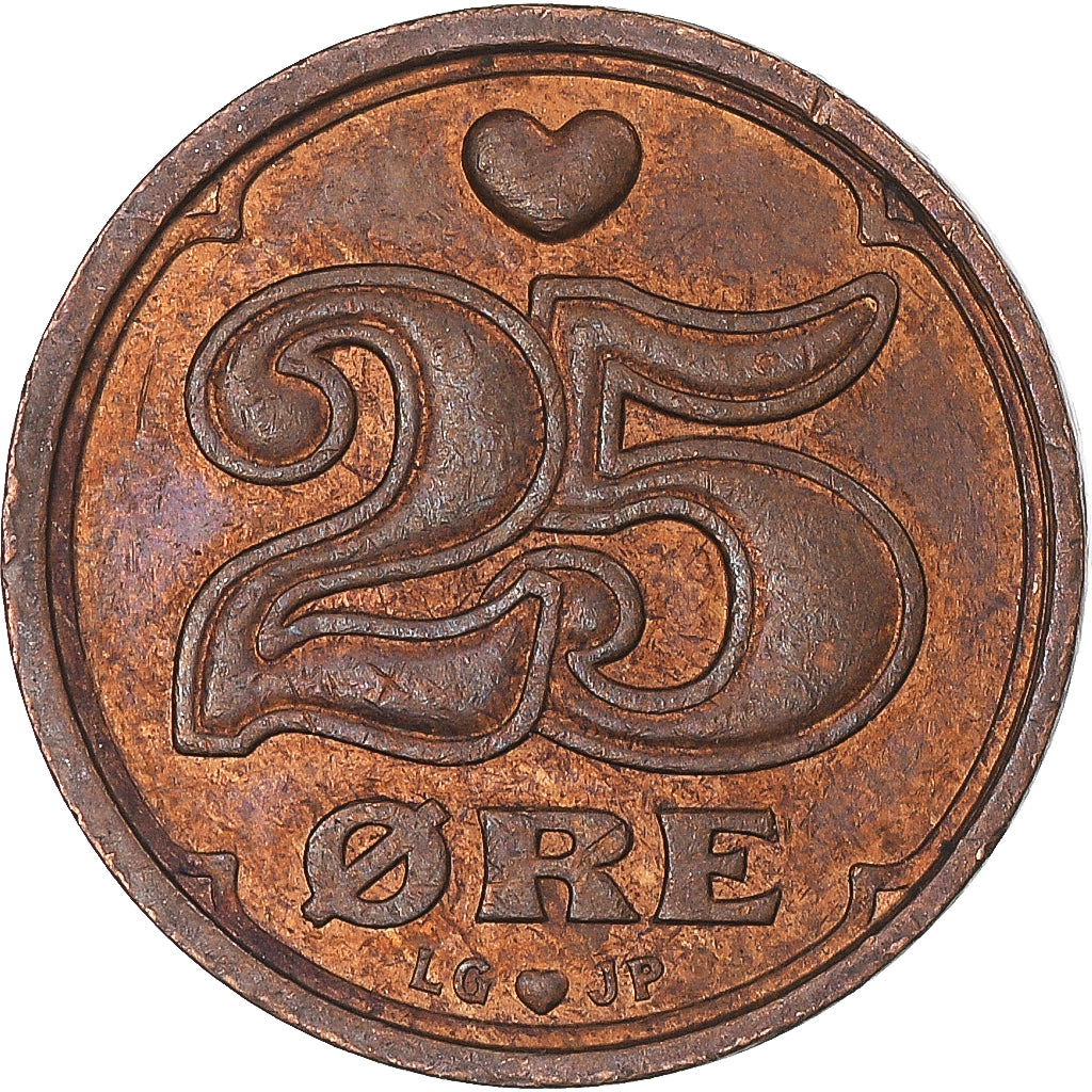 Moneta, Danimarca, 25 Öre, 1993