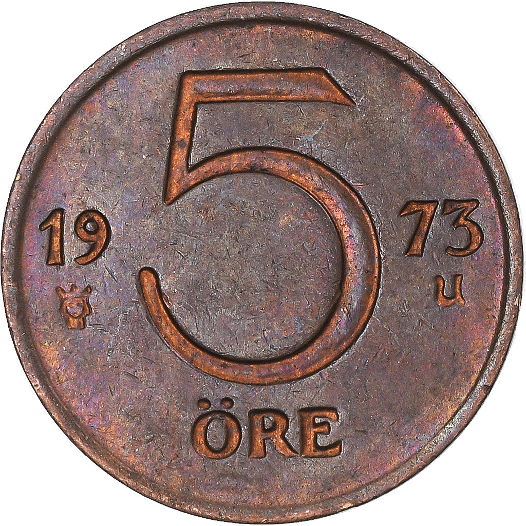 Munten, Zweden, 5 Öre, 1973