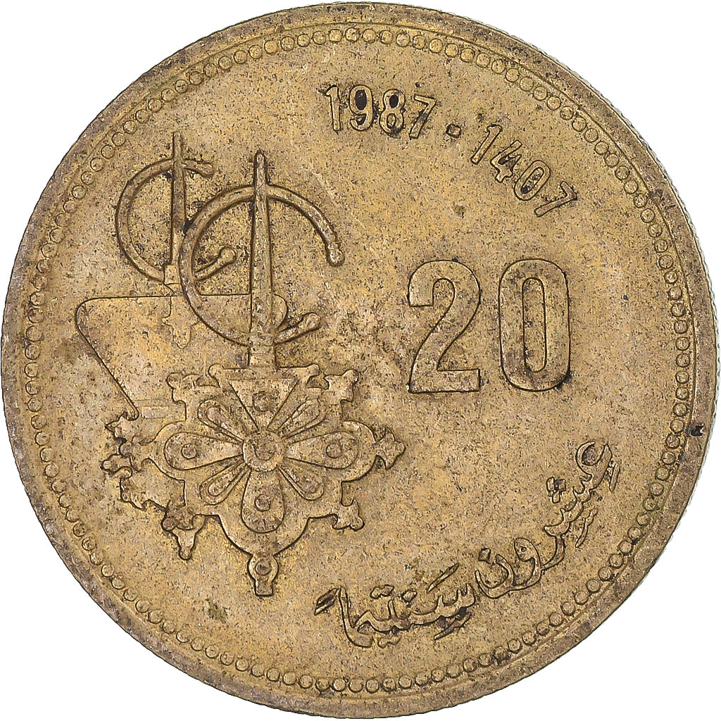 Munten, Algerije, 20 Centimes, 1987
