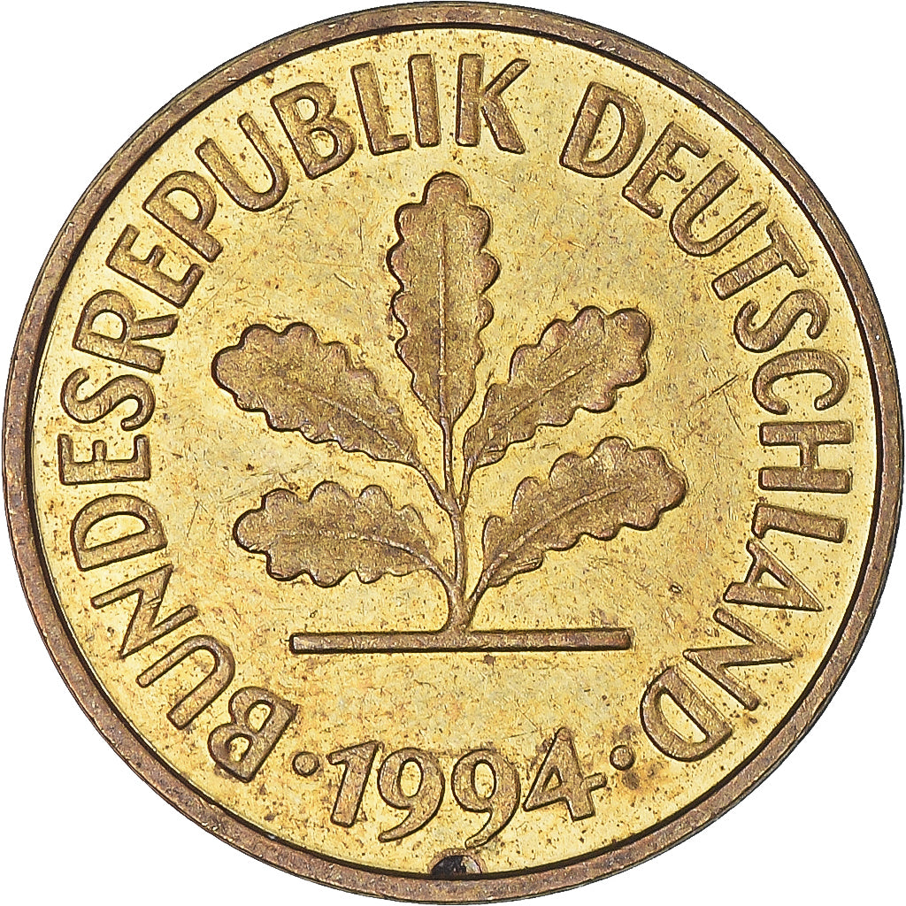 Coin, Germany, 5 Pfennig, 1994