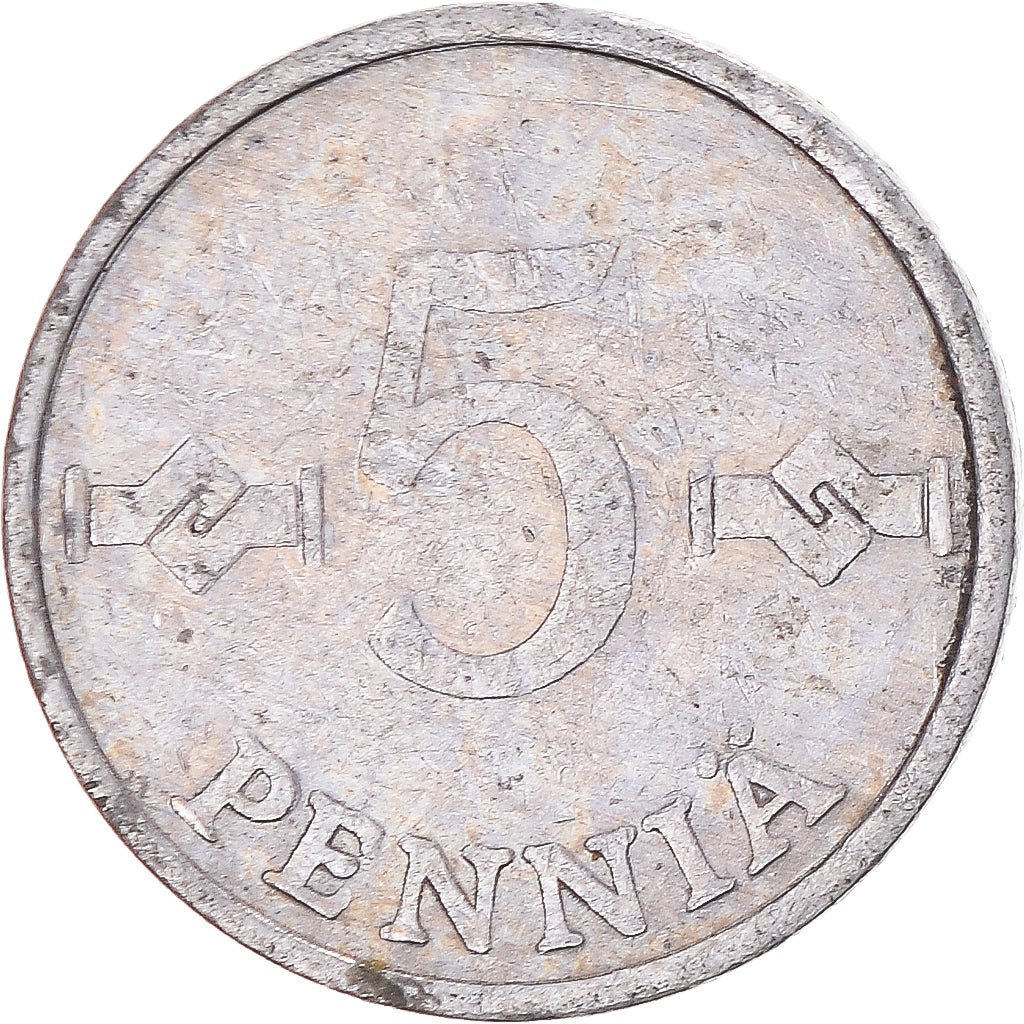 Münze, Finnland, 5 Pennia, 1978