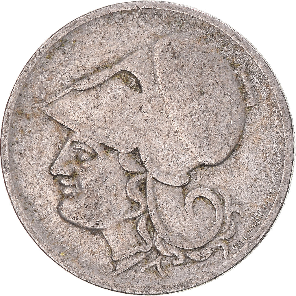 Moeda, Grécia, 2 Drachmai, 1926