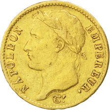 FRANCE, Napoléon I, 20 Francs, 1810, Paris, KM #695.1, VF(20-25), Gold, Gadoury 