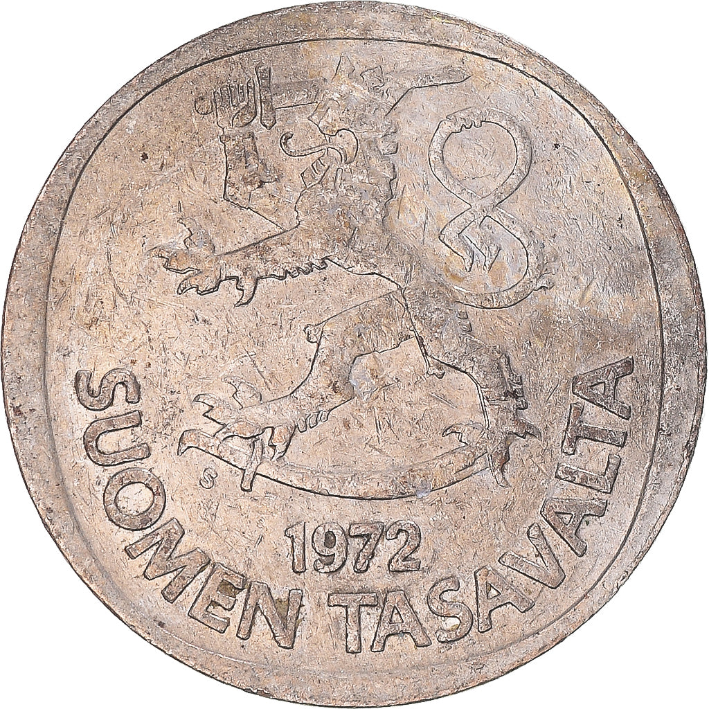 Coin, Finland, Markka, 1972