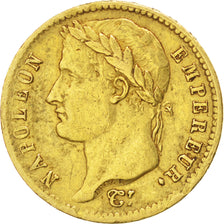FRANCE, Napoléon I, 20 Francs, 1811, Paris, KM #695.1, VF(30-35), Gold, Gadoury 