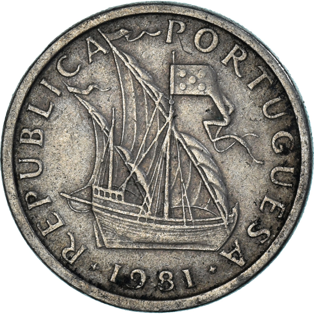 Münze, Portugal, 5 Escudos, 1981
