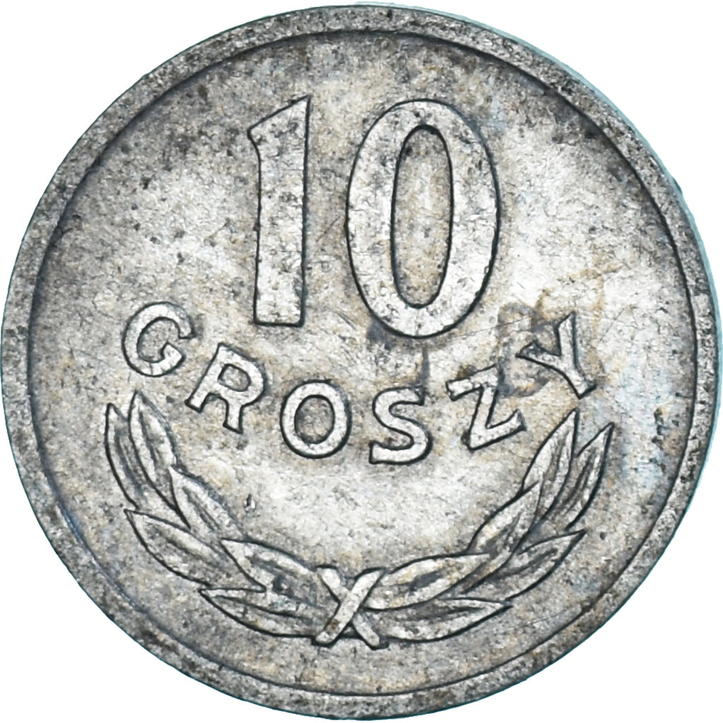 Moneta, Polonia, 10 Groszy, 1968