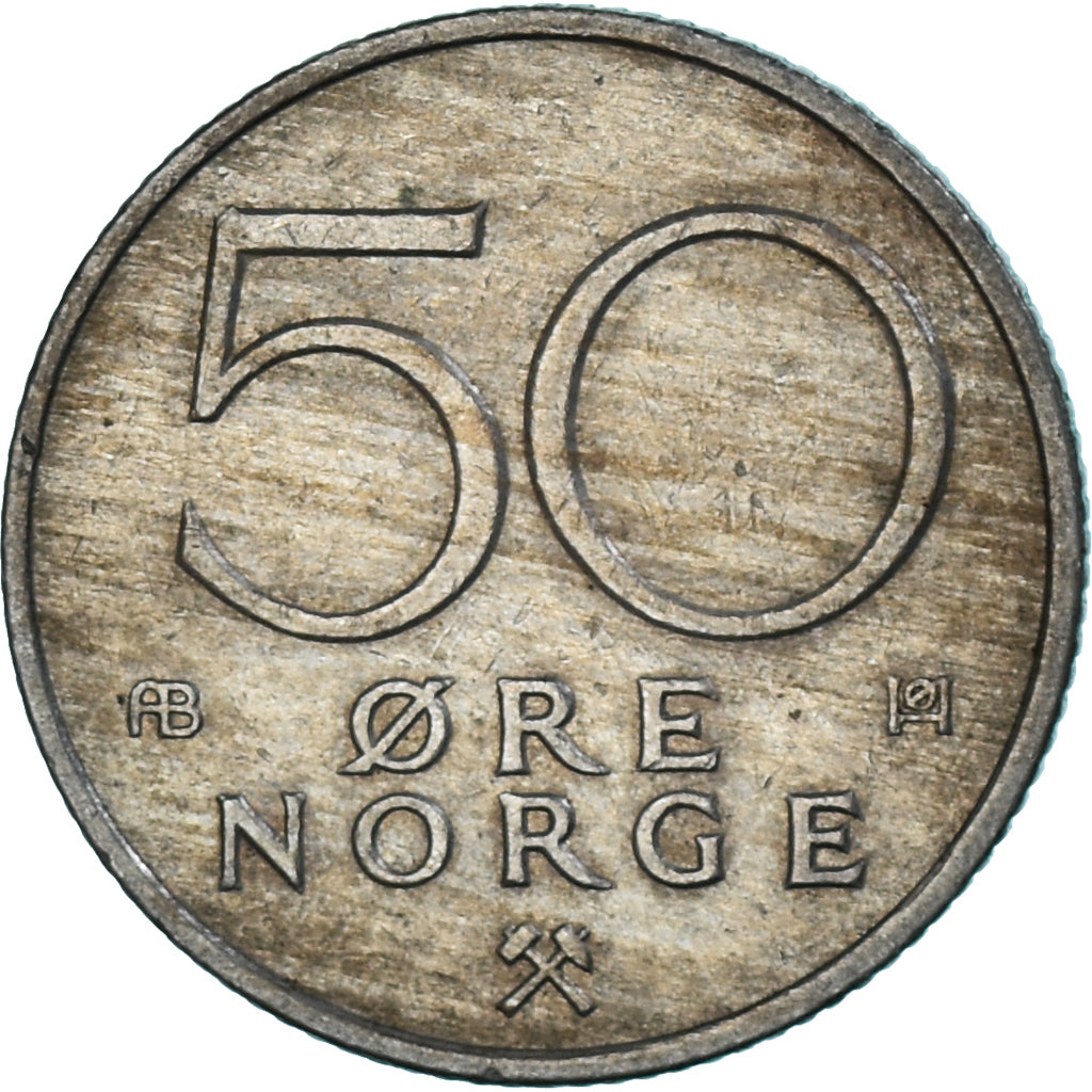 Moneta, Norwegia, 50 Öre, 1974