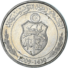 Münze, Tunesien, 1/2 Dinar, 2009
